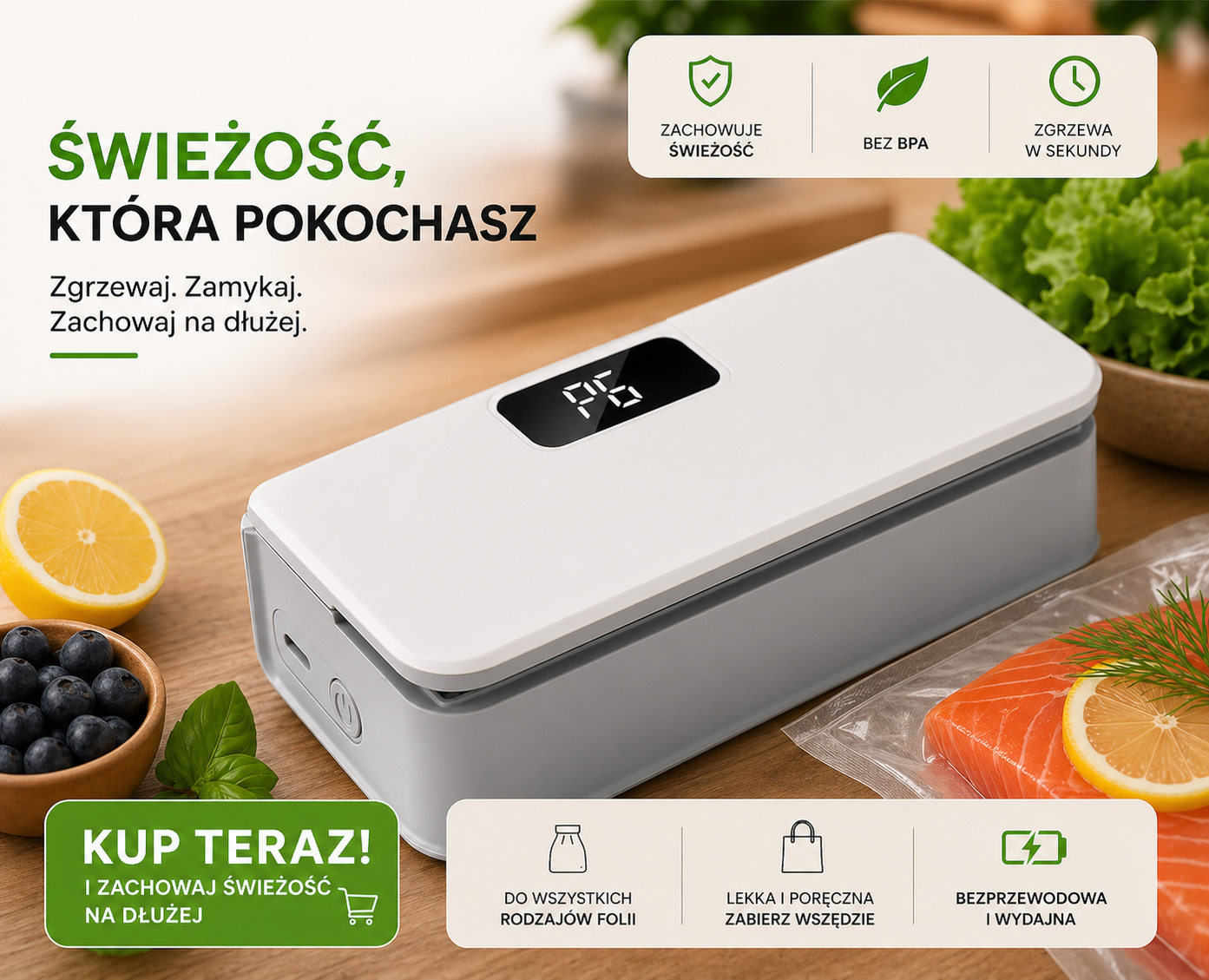 Pakujka Seal™ – Mini Zgrzewarka do Folii